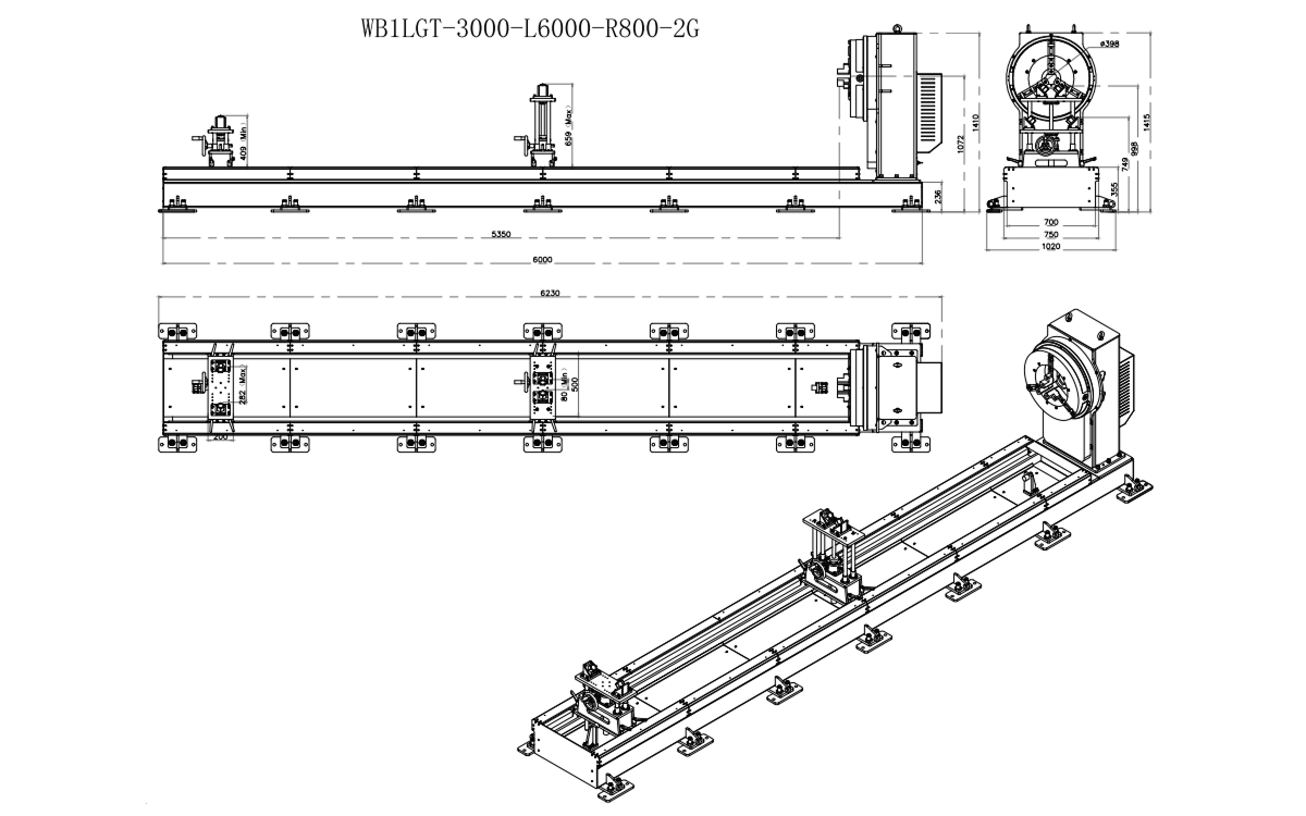 Габаритные размеры WB1LGT-3000_5000